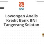 Lowongan Analis Kredit Bank BNI Tangerang Selatan
