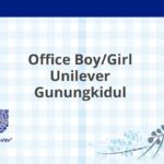 Office Boy/Girl Unilever Gunungkidul