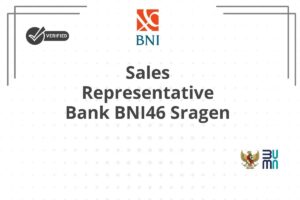 Sales Representative Bank BNI46 Sragen