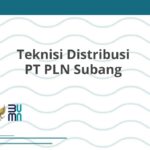 Teknisi Distribusi PT PLN Subang